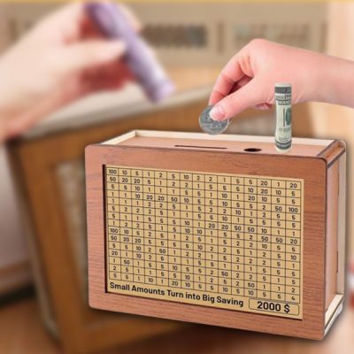 Dřevěná krabička na peníze | COINSAVE