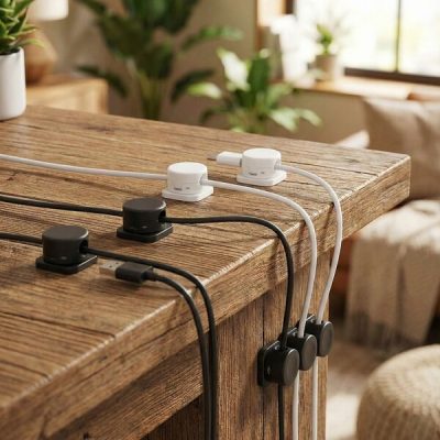 Magnetický samolepicí organizér kabelů (12 kusů) | CABLIP