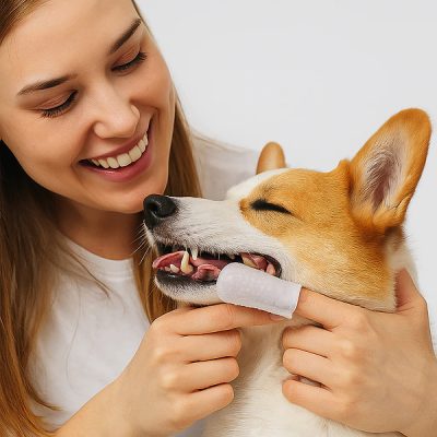 Čisticí ubrousky na zuby na prsty (50 ks/sada) | PETTOUCH